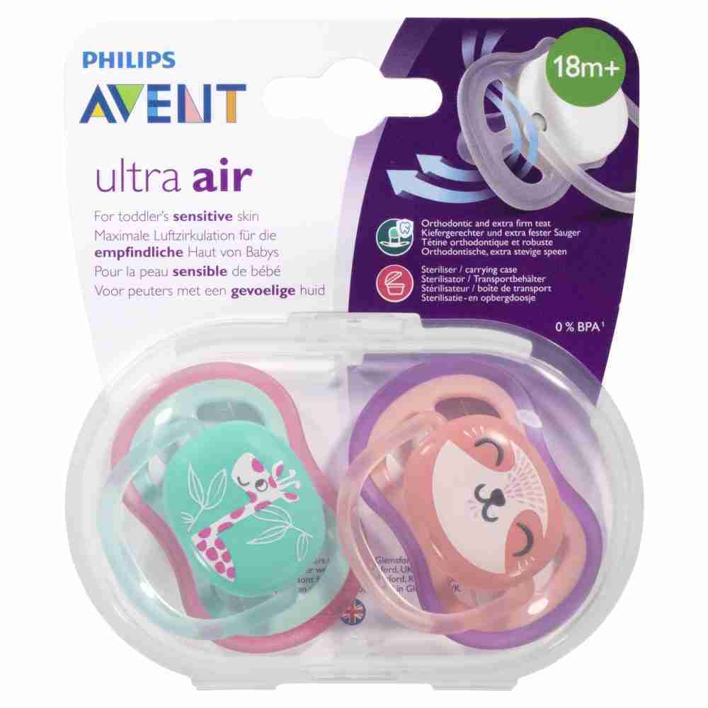 Avent Ultra Air BPA Free Soother 18m+ 2 Pack - Image 2