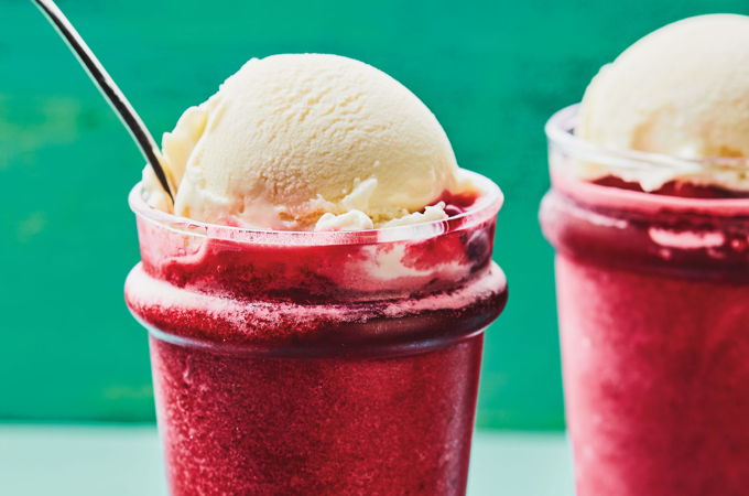 Slush Mont-Blanc aux cerises