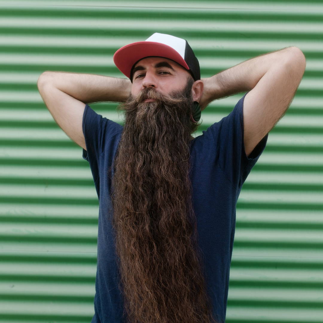Man Made Beard With Confidence
