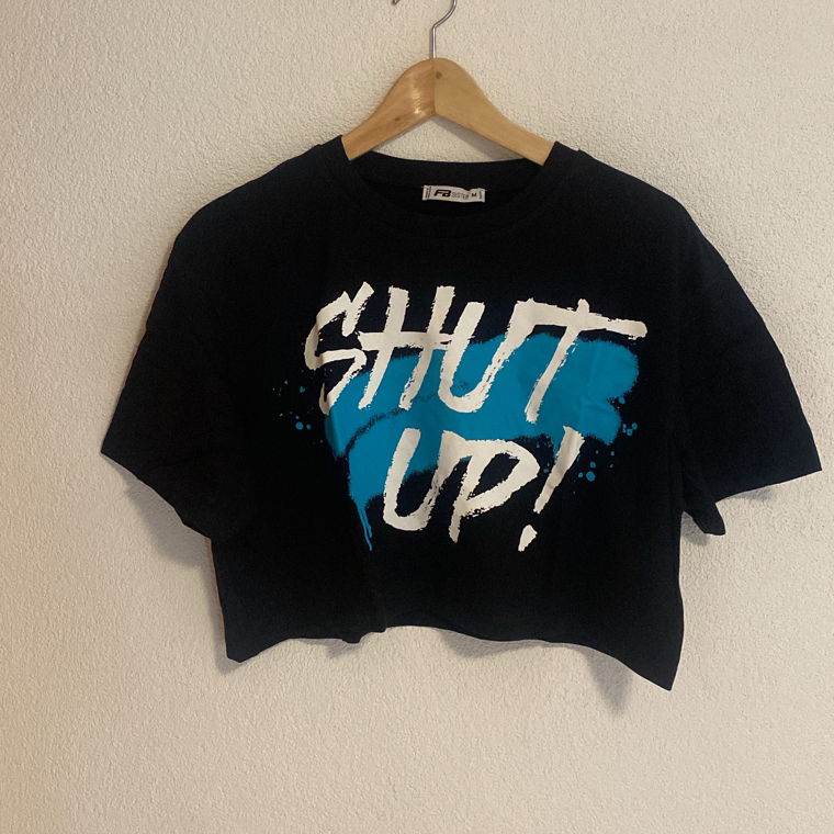 Shut up Tshirt schwarz