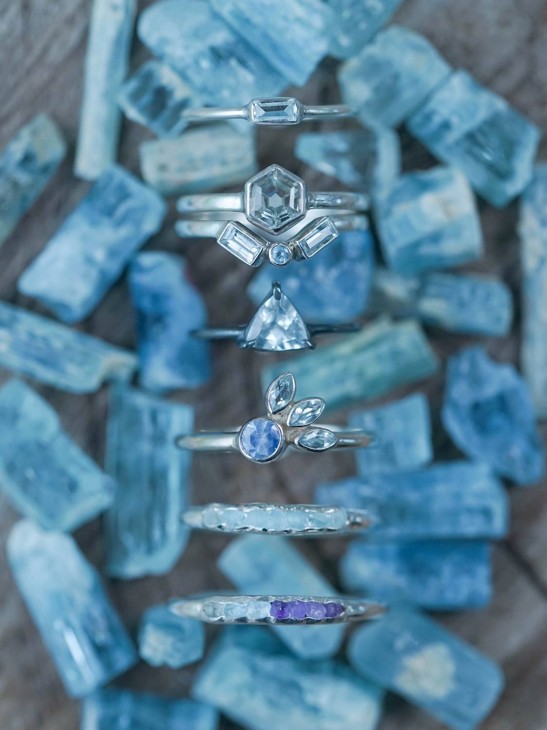 aquamarine birthstone of march jewelry in silver