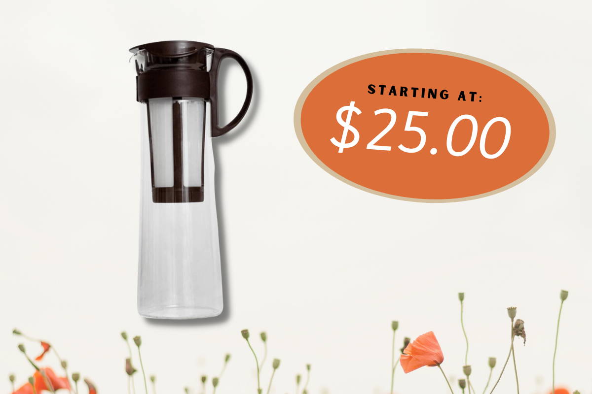 Cold brew coffee maker advertisement