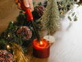 steps to set up holiday dining table