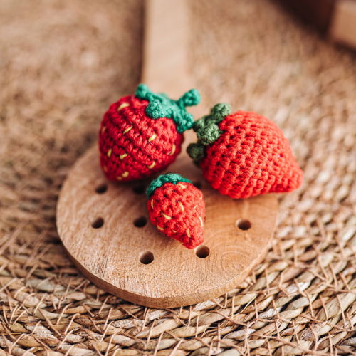 BERRIES crochet pattern 6 in 1: cherry, strawberry, raspberry, blackberry, cranberry, blueberry. Amigurumi Food Cute Crochet Play