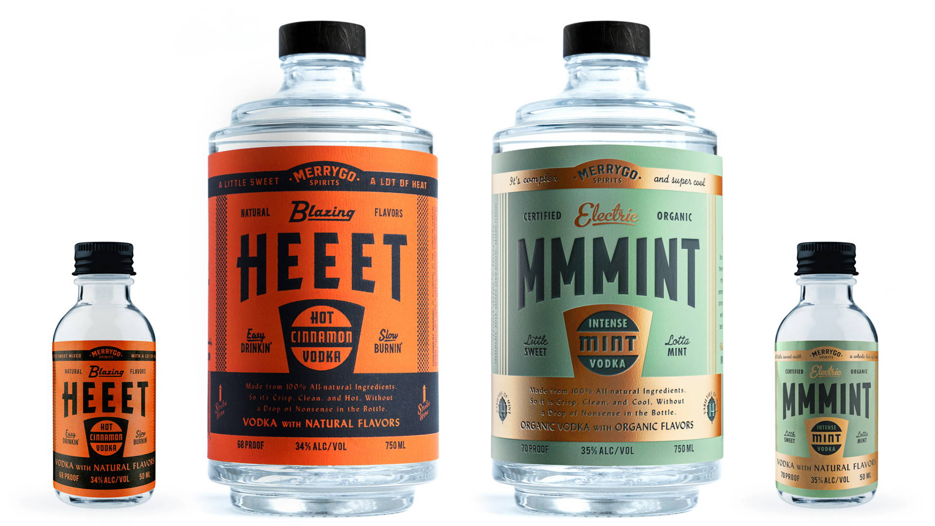 Featured image for Canales & Co. Draws Inspiration From Fuel Bottles And Matchbooks For MerryGO’s Vodka Bottles