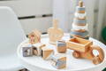 Beautiful wooden Montessori toys. 