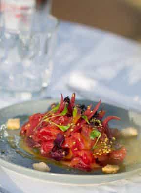 Enjoy a gourmet French dinner on the Seine