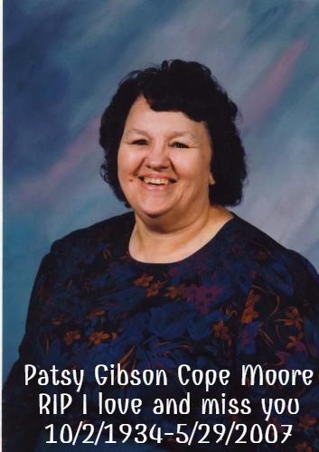 Patsy Ann Gibson Moore