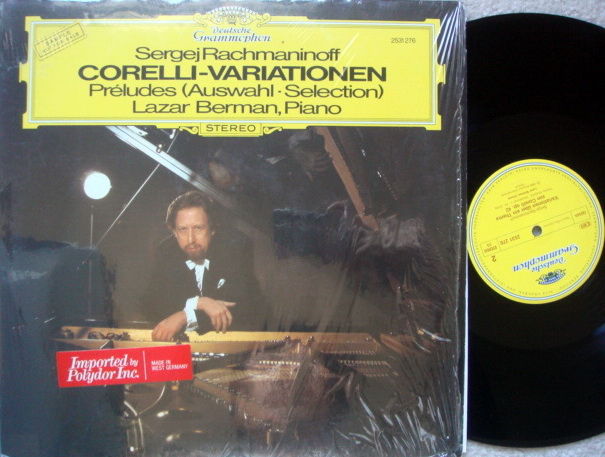 DG / LAZAR BERMAN, - Rachmaninoff Corelli Variations, P...