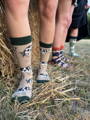 Farm range socks: cows, pigs, sheep