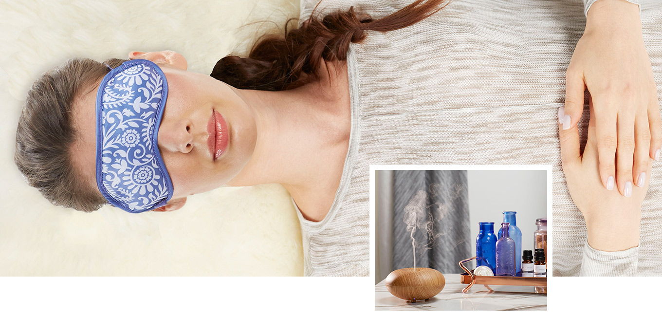 Difusers and eye masks to enhance your meditation practice