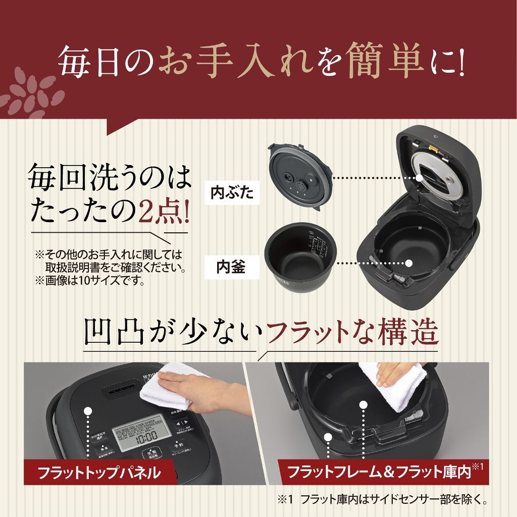 毎日のお手入れを簡単に