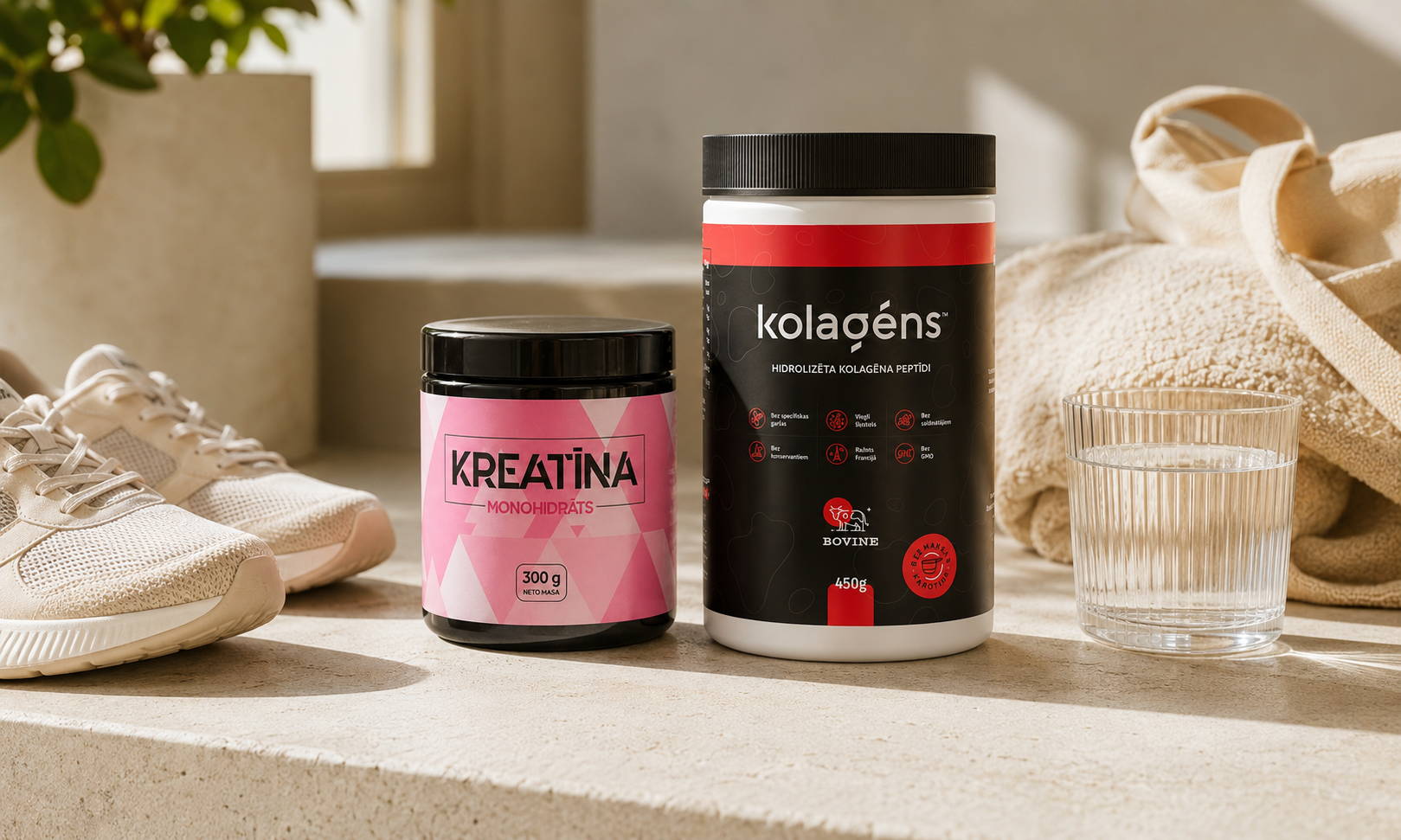 kolagēns un kreatīns komplekts