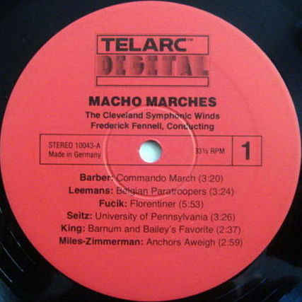★Audiophile★ Telarc / FENNELL, - Macho Marches, MINT!