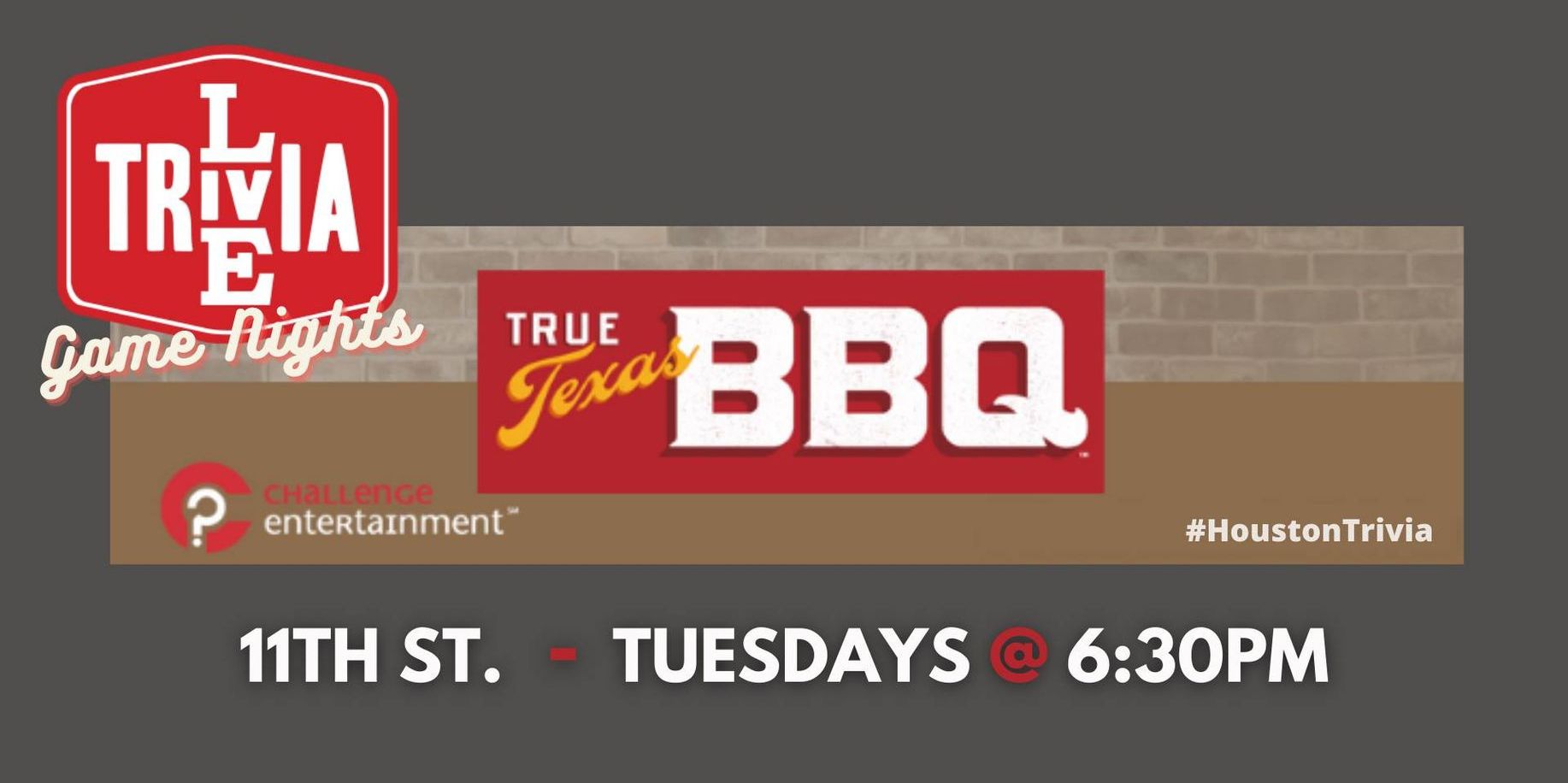 Live Trivia at True Texas BBQ (HEB) - Huntsville promotional image