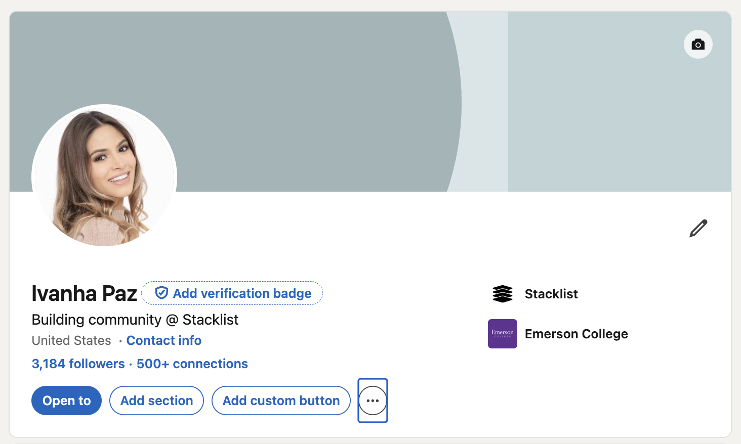 Ivanha Paz's LinkedIn Profile