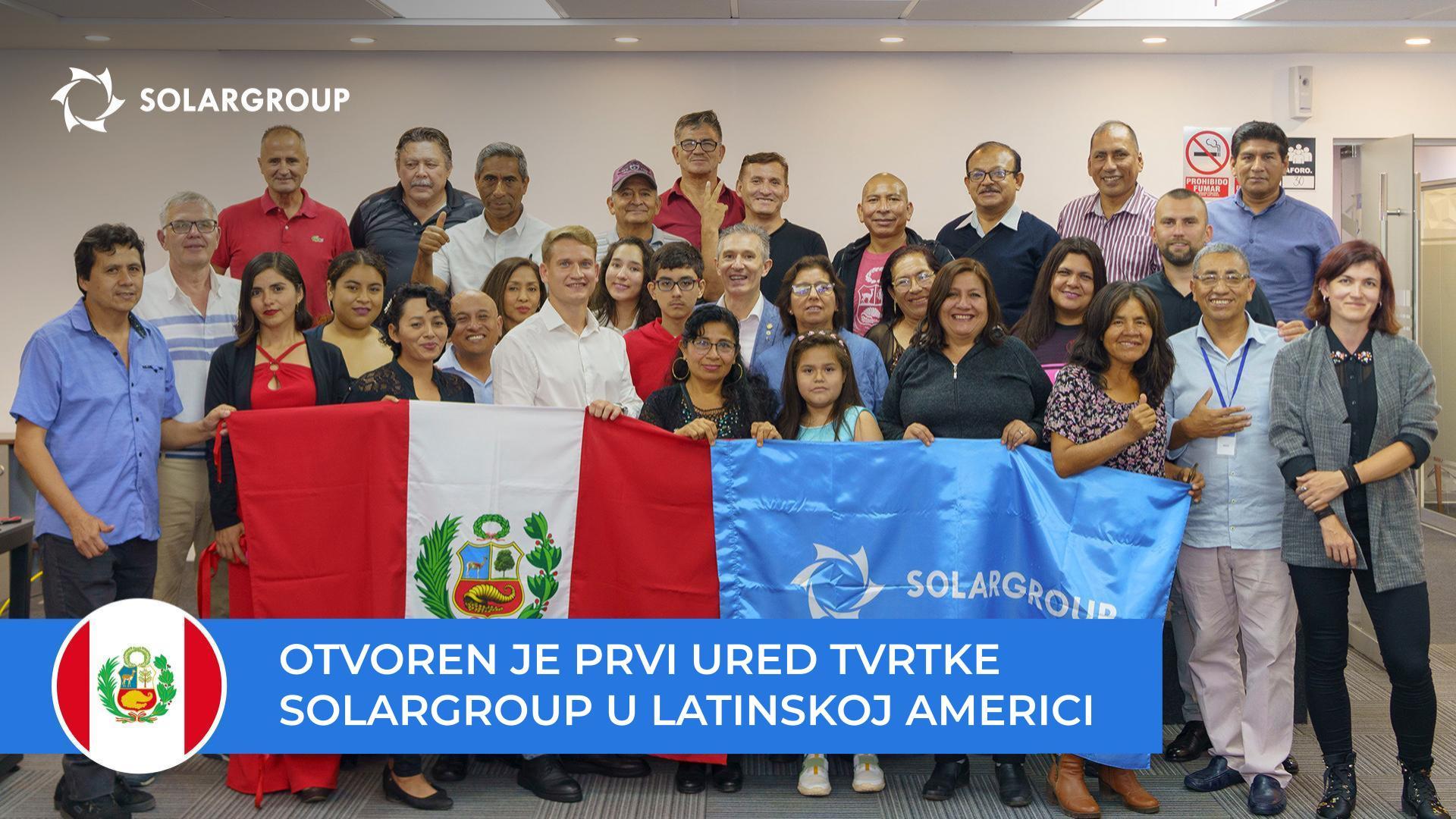 Novi korak u razvoju projekta u Latinskoj Americi: ured tvrtke SOLARGROUP otvoren je u Peruu