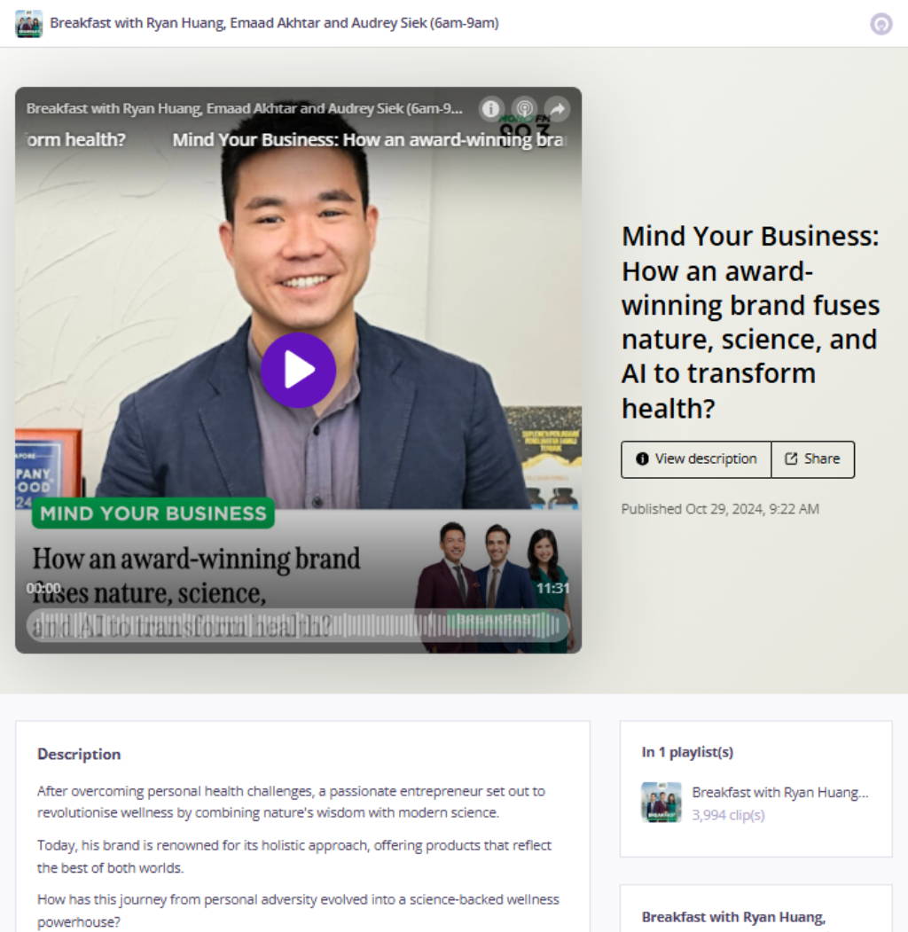 Nano Singapore featured in The Strait Times