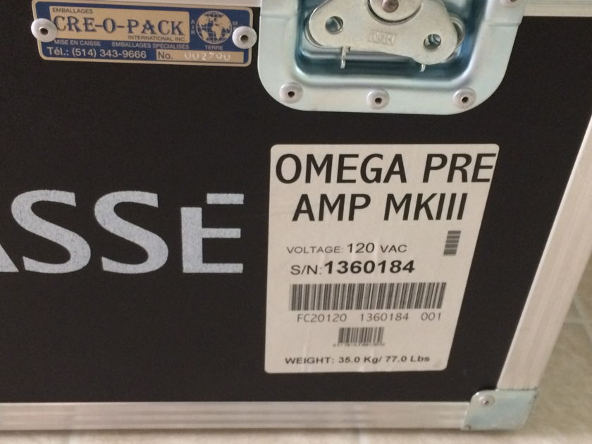 Classe Omega mkIII Reference Preamp