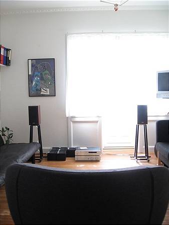Behind listening chair