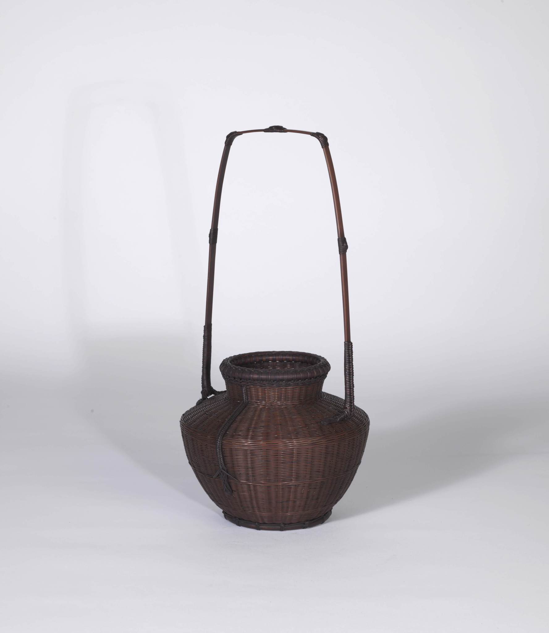 Hayakawa Shōkosai V (1932-2011), "Kofukuji Temple Style Peony Basket," madake rattan, 15.25 x 11.87 x 11.81 in., The Carl & Marilynn Thoma Foundation