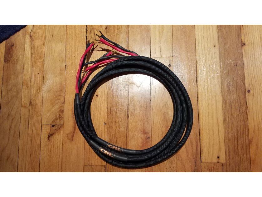 Cable Research Lab Bronze (CRL) 8 ft Speaker Cable Pair w/ spade ends - Price Drop
