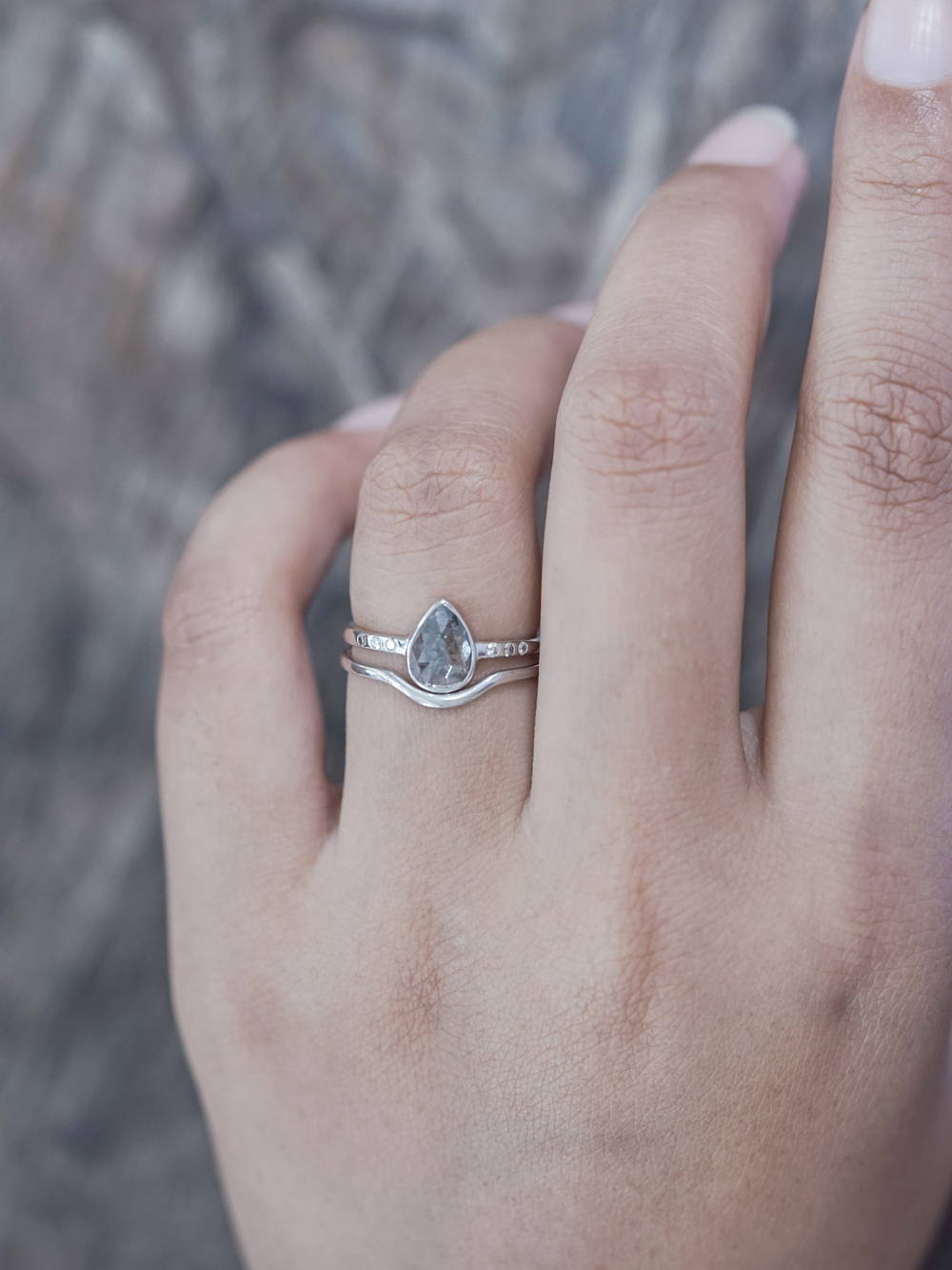White gold sales sterling silver