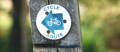 Cycle route sign post