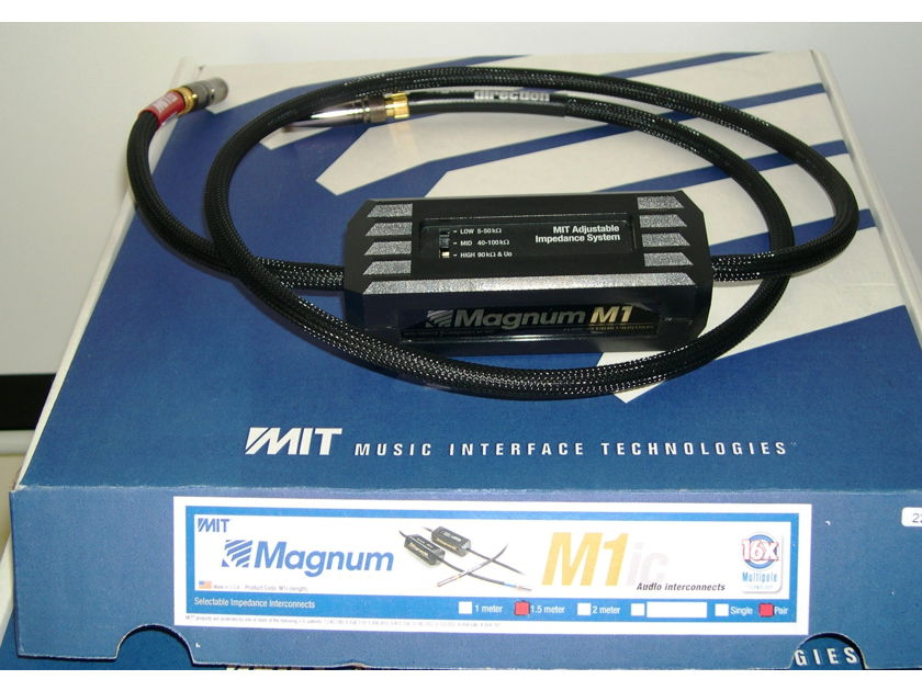 MIT Magnum M1 1.5m rca pr, NEW-OLD-STOCK. Lifetime wrnty. Black Friday NOW (see text)