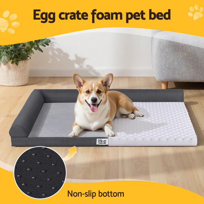 i.Pet Pet Bed Plush Soft Cushion Egg Crate Large Sofa Platform Removable Washable - Image 5