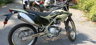 2022 KAWASAKI KLX230S motorcycle for rent near Bradford, VT