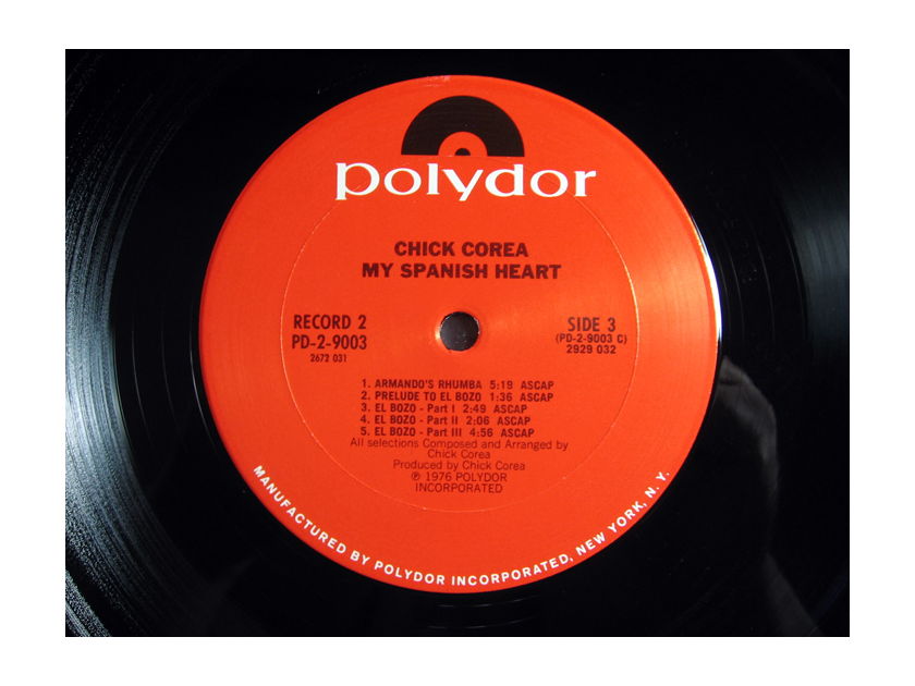 Chick Corea - My Spanish Heart - RL MASTERDISK 1976 Polydor ‎PD-2-9003 Double Album