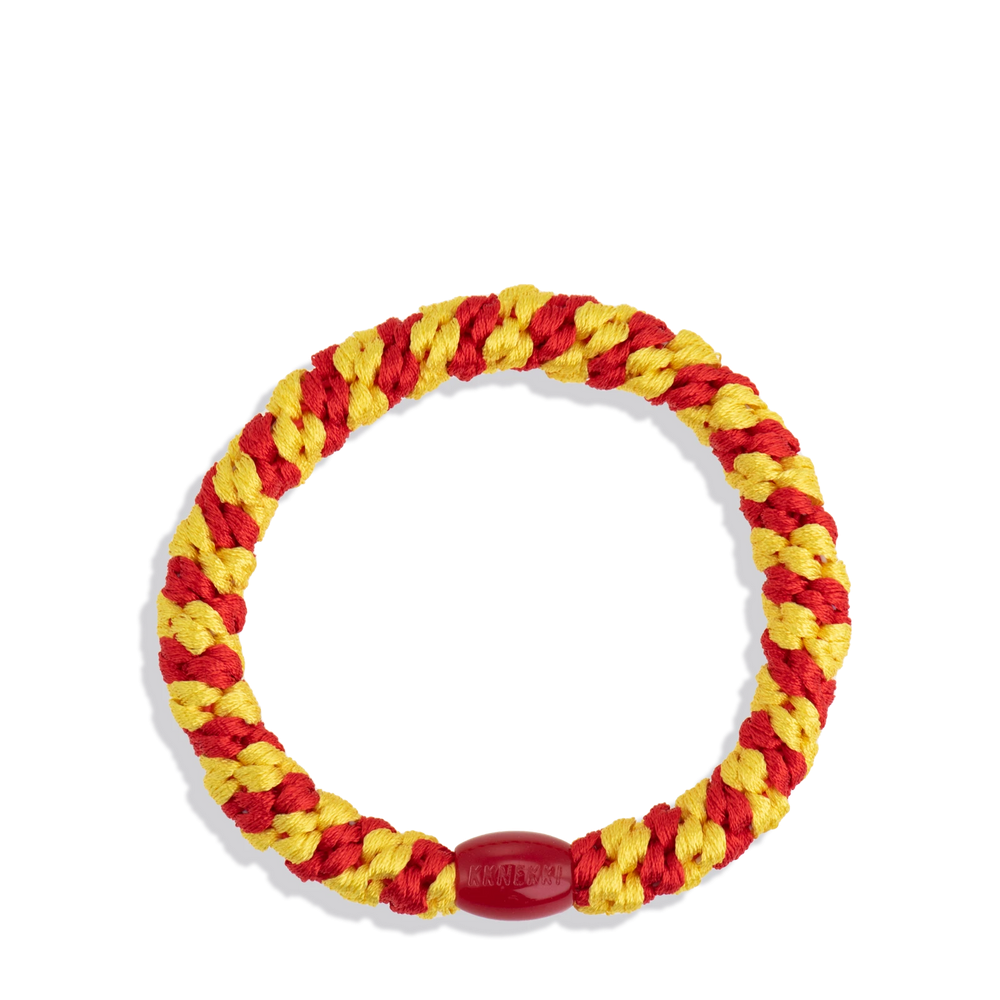 Armbånd rød og gul