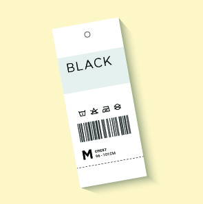 Custom printed barcode swing tags