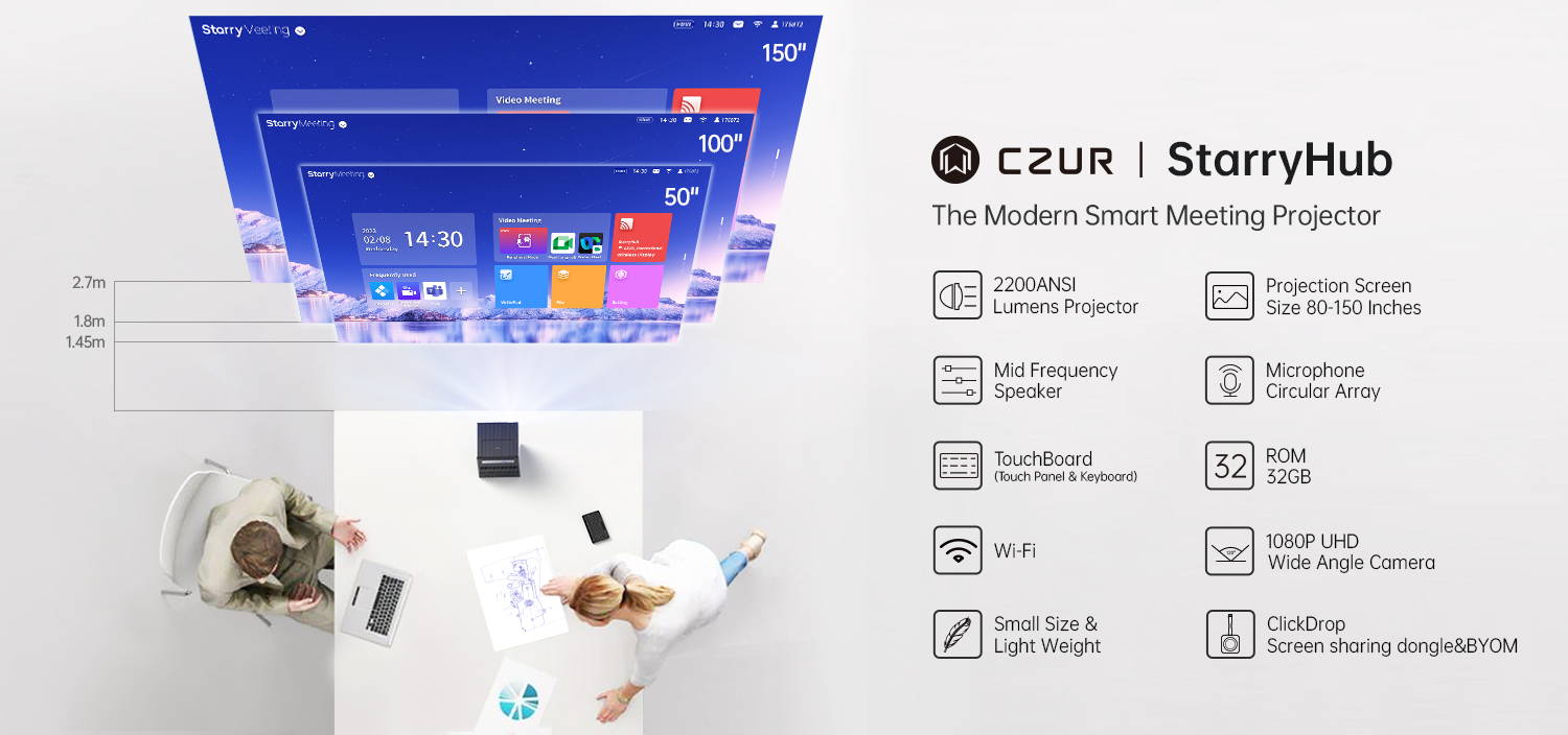 CZUR StarryHub|All In One Modern Meeting Room Projector
