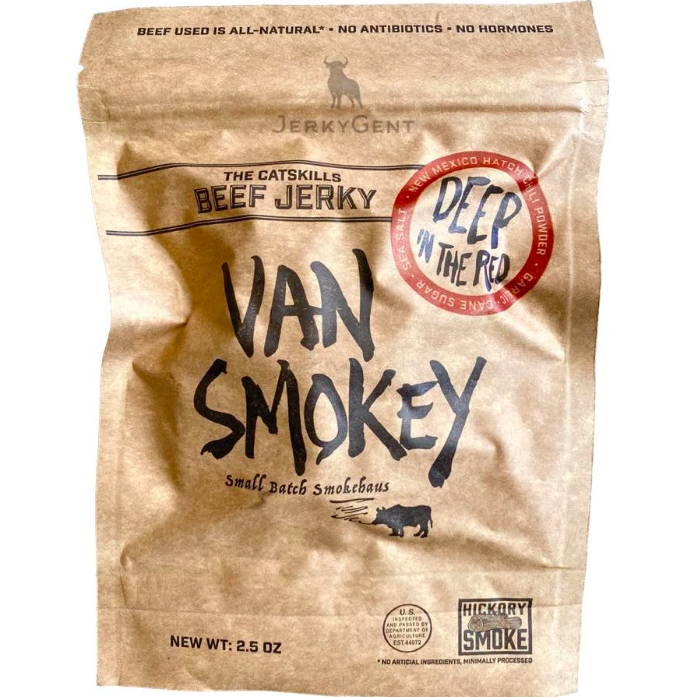 Van Smokey Deep In The Red Hatch Chile BBQ Beef Jerky