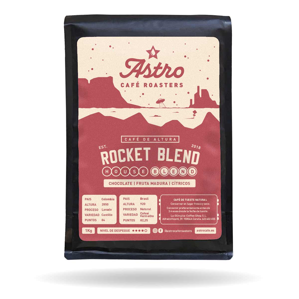 Bolsa café Rocket Blend