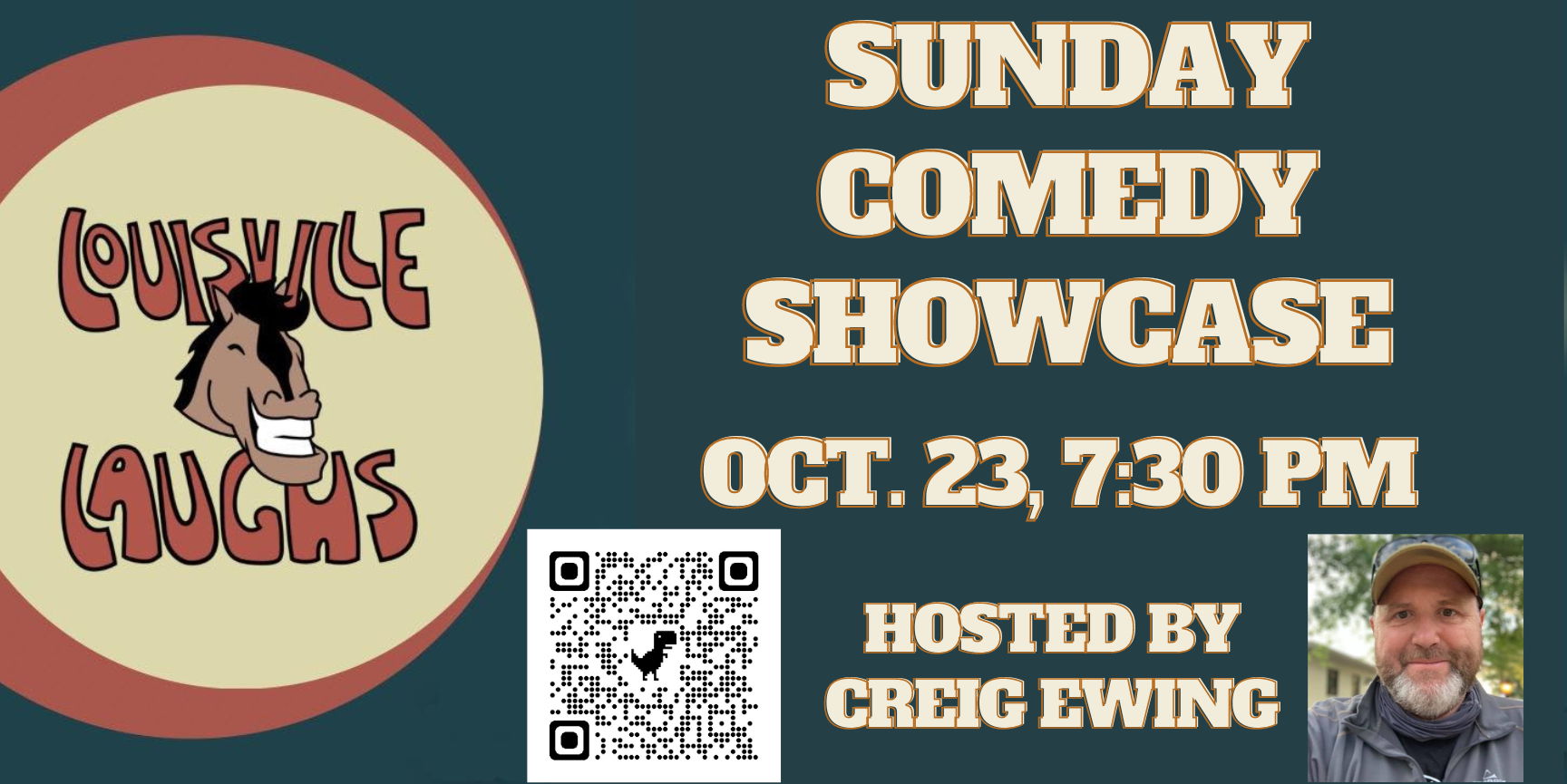 Oct. 23 Sunday Comedy Showcase promotional image