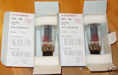 Jj  Electronics 2A3-40 tubes brand new factory matched ...