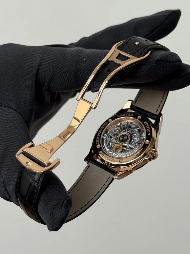 Omega SPECIALITIES Skeleton 5932.30.23  37.5mm Red Gold Limited Edition of 33pcs, image 6