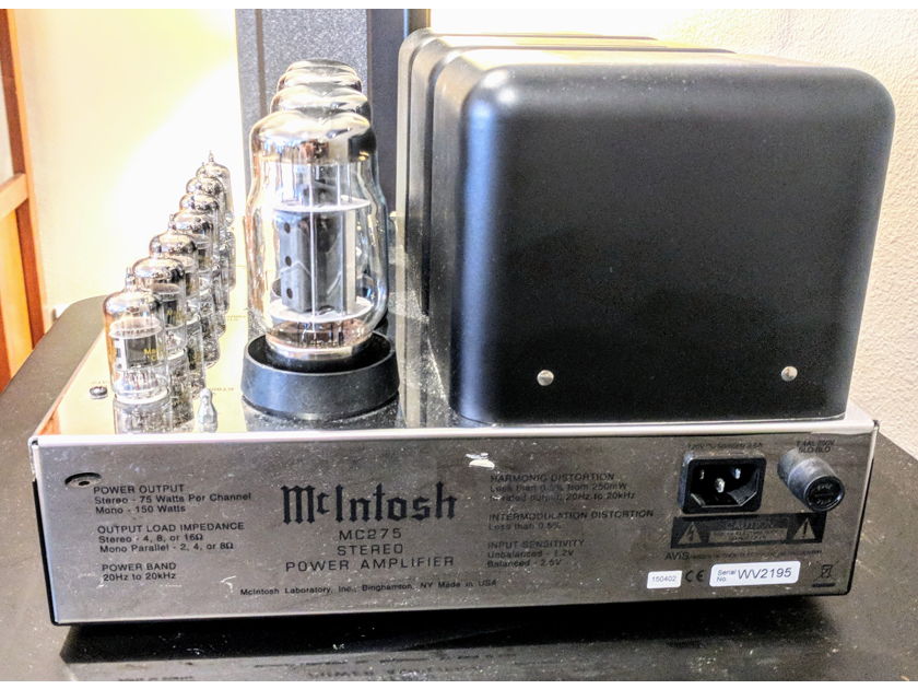 McIntosh MC275 Mark V 75W Stereo 150W Mono Vacuum Tube Power Amplifier