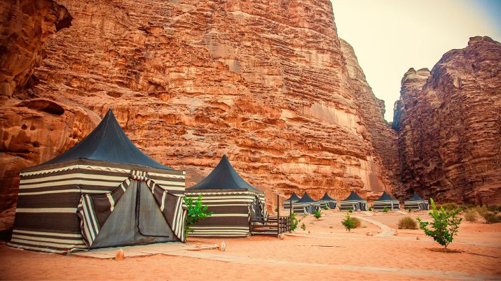 The history of Wadi Rum dates back to prehistory when nomadic hunter-gatherers roamed the area