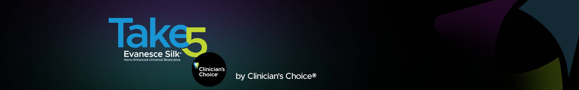 blog banner with Take 5 logo and Clinicians Choice logo