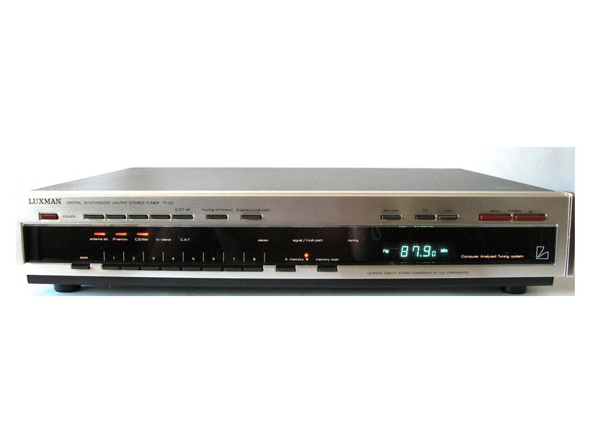 Luxman T-02 DIGITAL SYNTHESIZED AM/FM STEREO TUNER COMPUTER ANALYZED