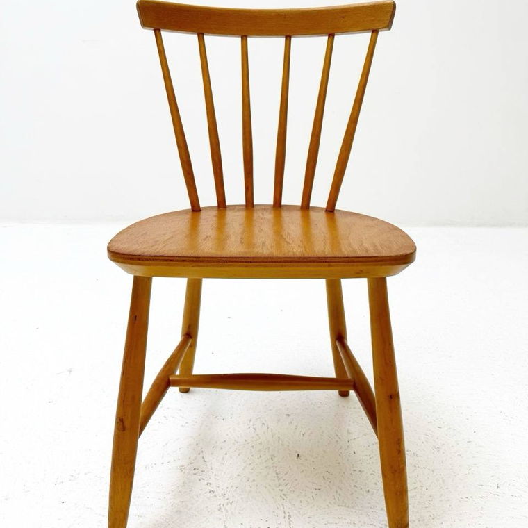 Sprossenstuhl aus Buchenholz, 1960er