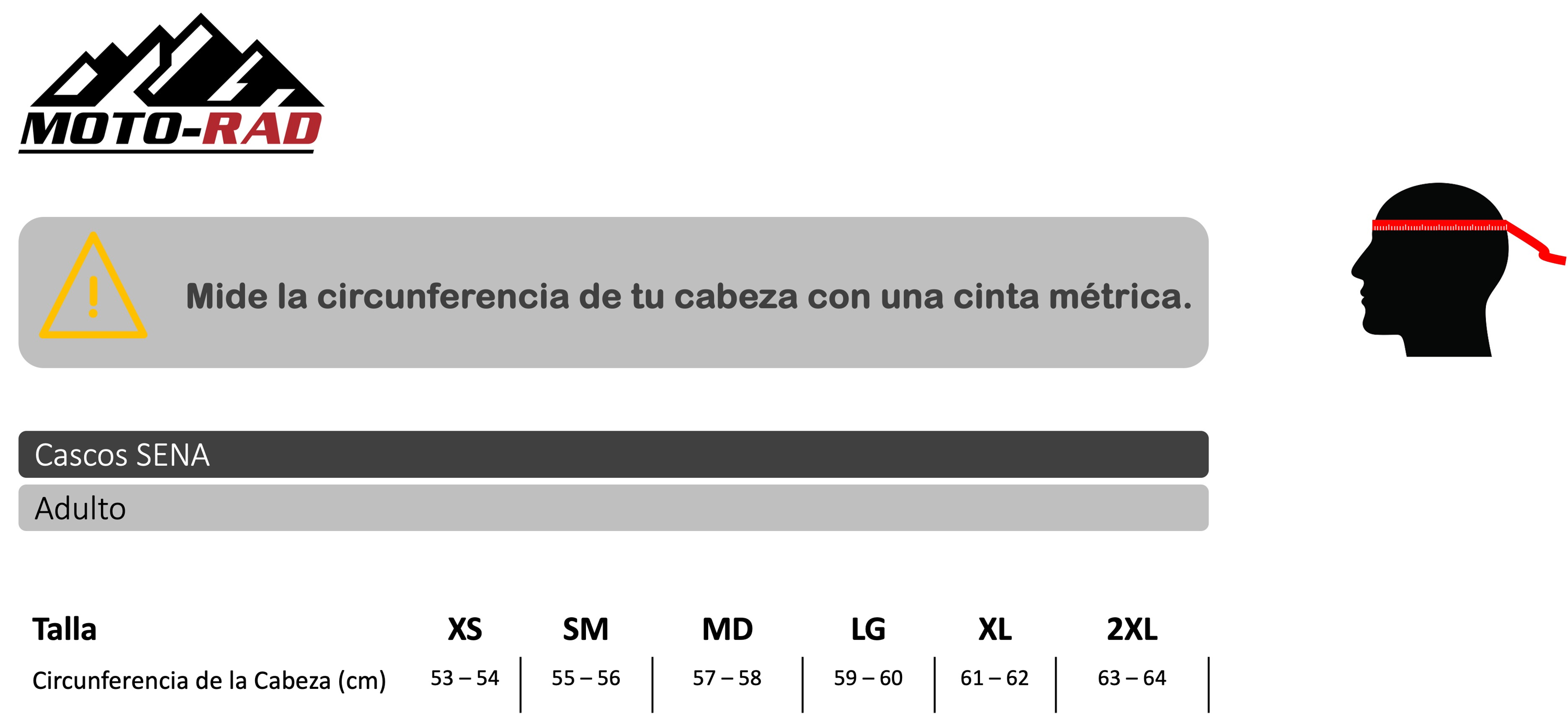 Guia de Tallas Cascos AGV