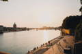 Vue surplombante de Toulouse et de la Garonne