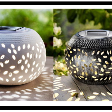2 Solar-Tischleuchten Ceramica & Rustica Leuchte