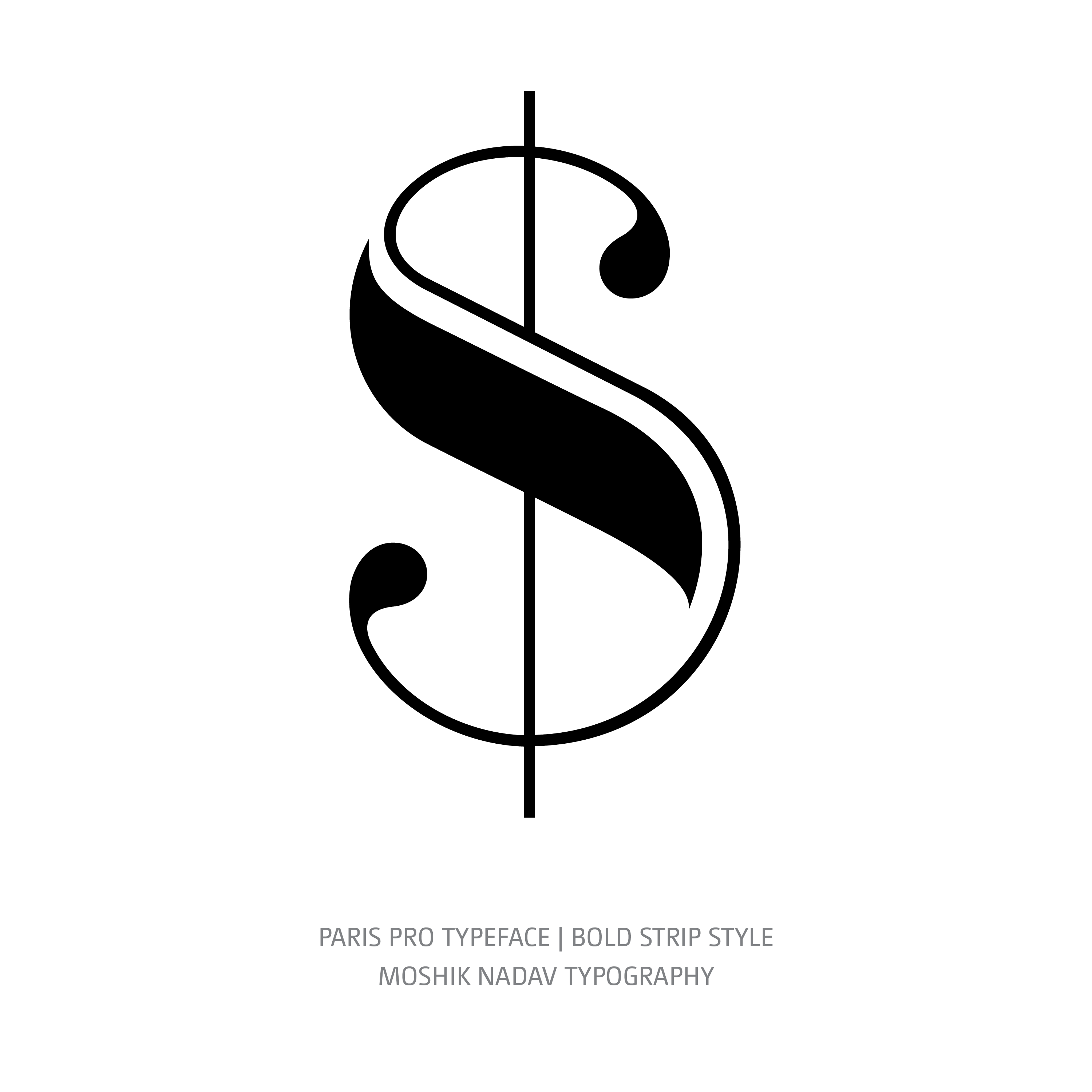 Paris Pro Typeface Bold Strip $