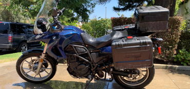 2010 BMW F650GS motorcycle for rent near Los Angeles, CA